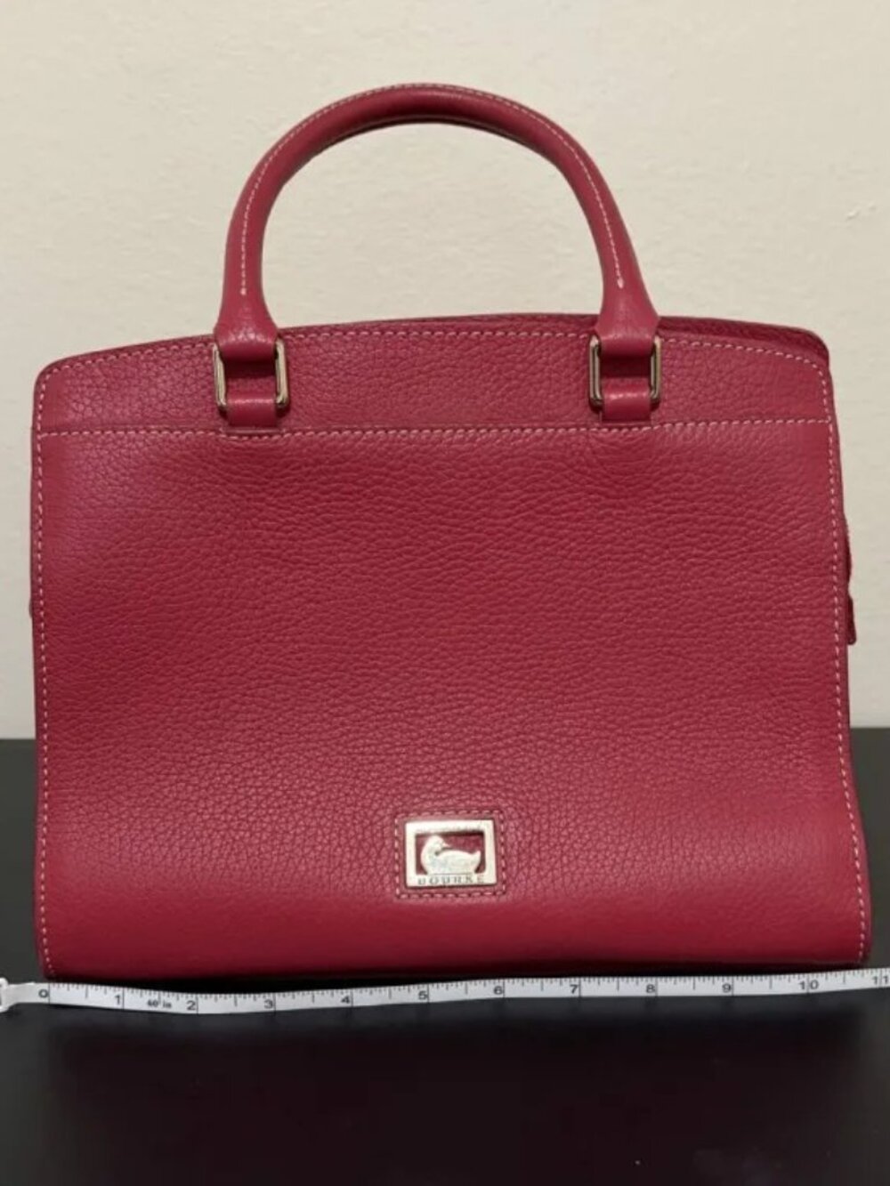 Dooney & Bourke Pink Pebble Grain Blair Leather Satchel Bag